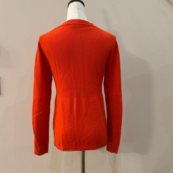 J. Crew Vibrant Orange Women's Cardigan - Picture 2 of 3